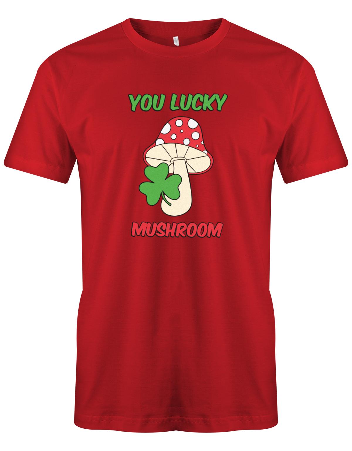 you-lucky-mushroom-Herren-Shirt-Rot
