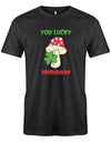you-lucky-mushroom-Herren-Shirt-SChwarz