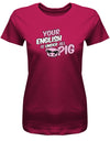 your-english-is-under-all-pig-Damen-Shirt-Sorbet